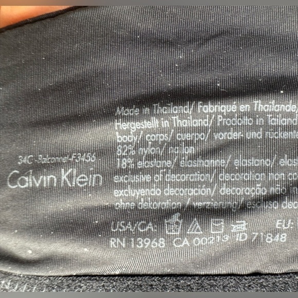 Calvin Klein Black Balconette Bra - Size 34C - Picture 5 of 5